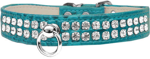 Mirage Pet Products 82-21-TQC24 Style No.72 Rhinestone Designer Croc D